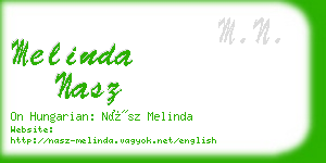 melinda nasz business card